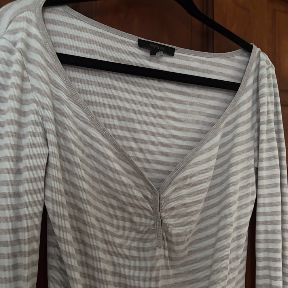Striped Ribbed Long Sleeve - Picture 8 of 8